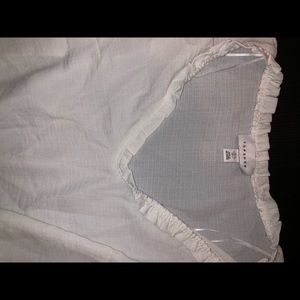 White peplum lightweight top